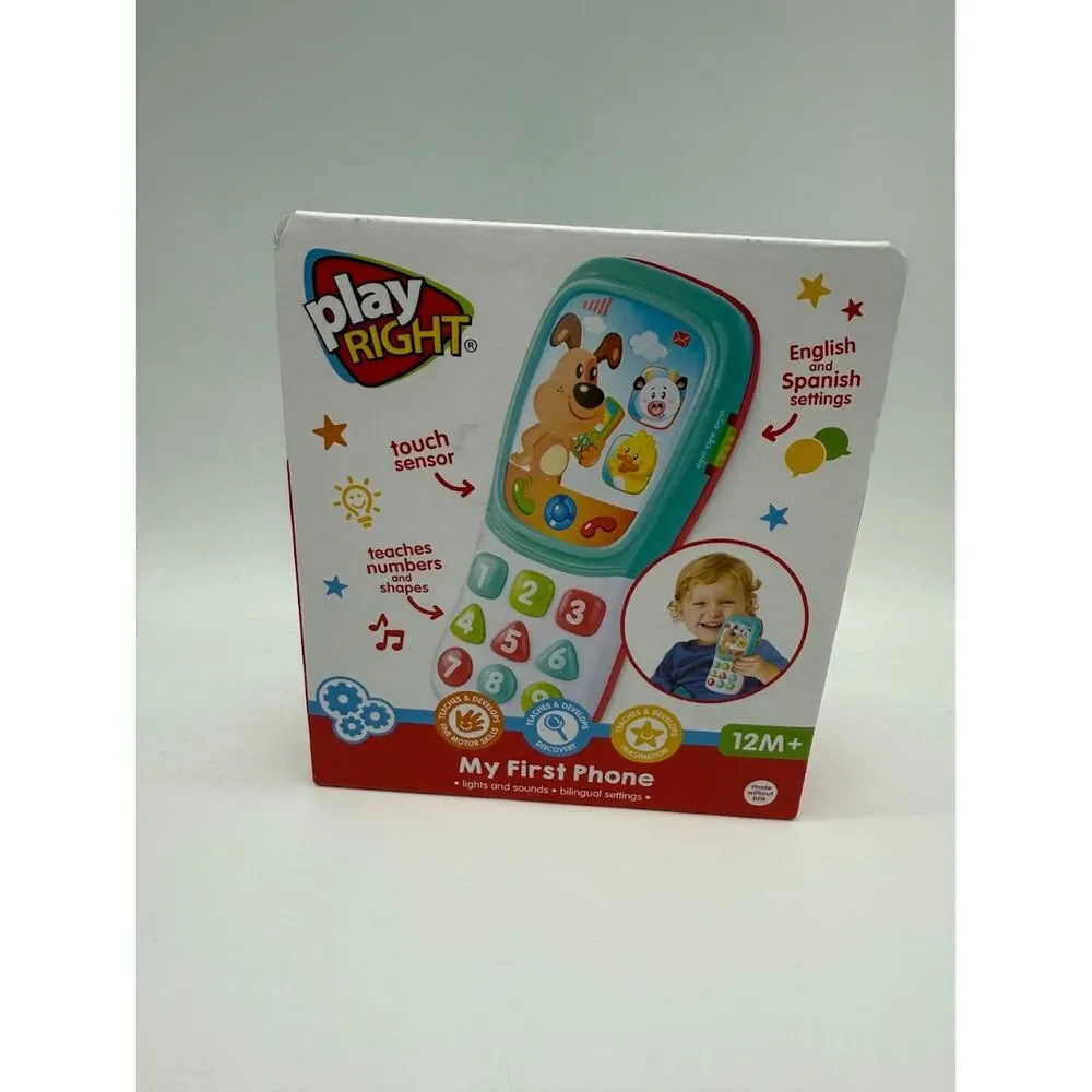 Play Right My First Phone Bilingual Settings Lights & Sounds
